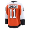 Män Ishockey Philadelphia Flyers tröja Fanatics Premium Travis Konecny 2024-25 Orange Hemma
